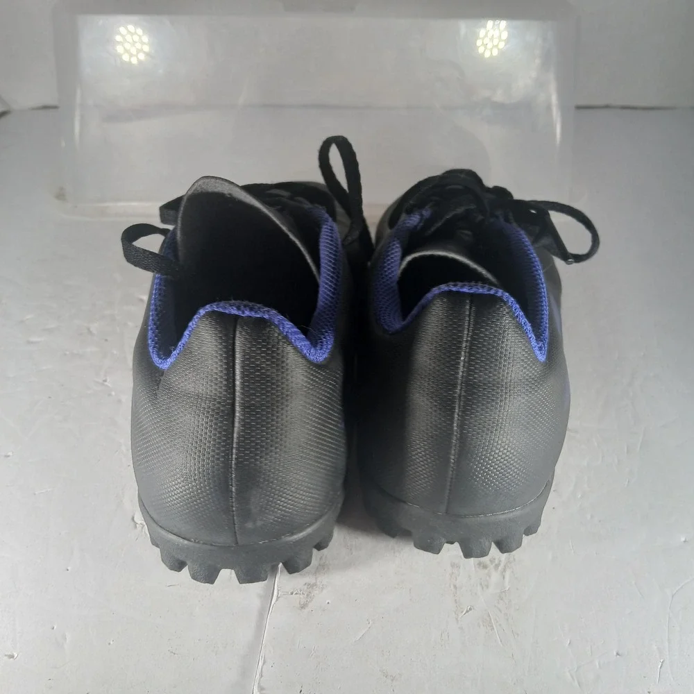 Adidas X Speedflow.4 TF Soccer Cleats 5.5Y Black Blue FY3326 Turf Shoes Boots
